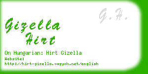 gizella hirt business card